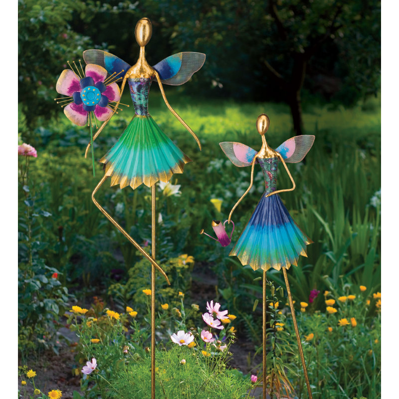 metal fairy garden sculptures